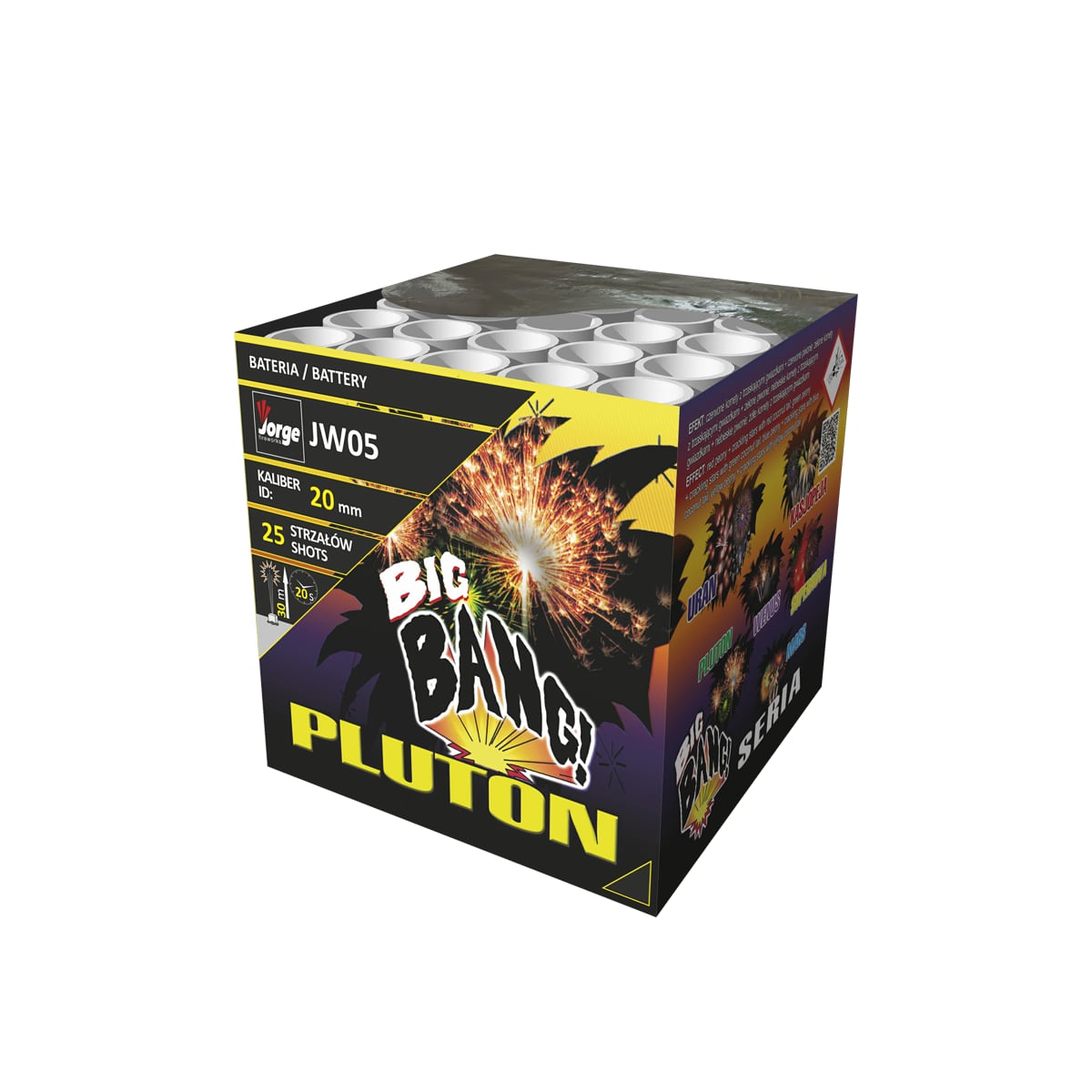 Giochi pirotecnici Pluton 25 colpi fuochi d'artificio